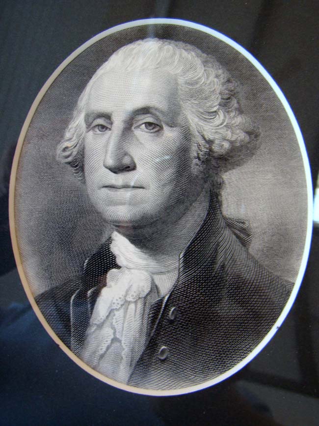 A 19th century engraving of George Washingon